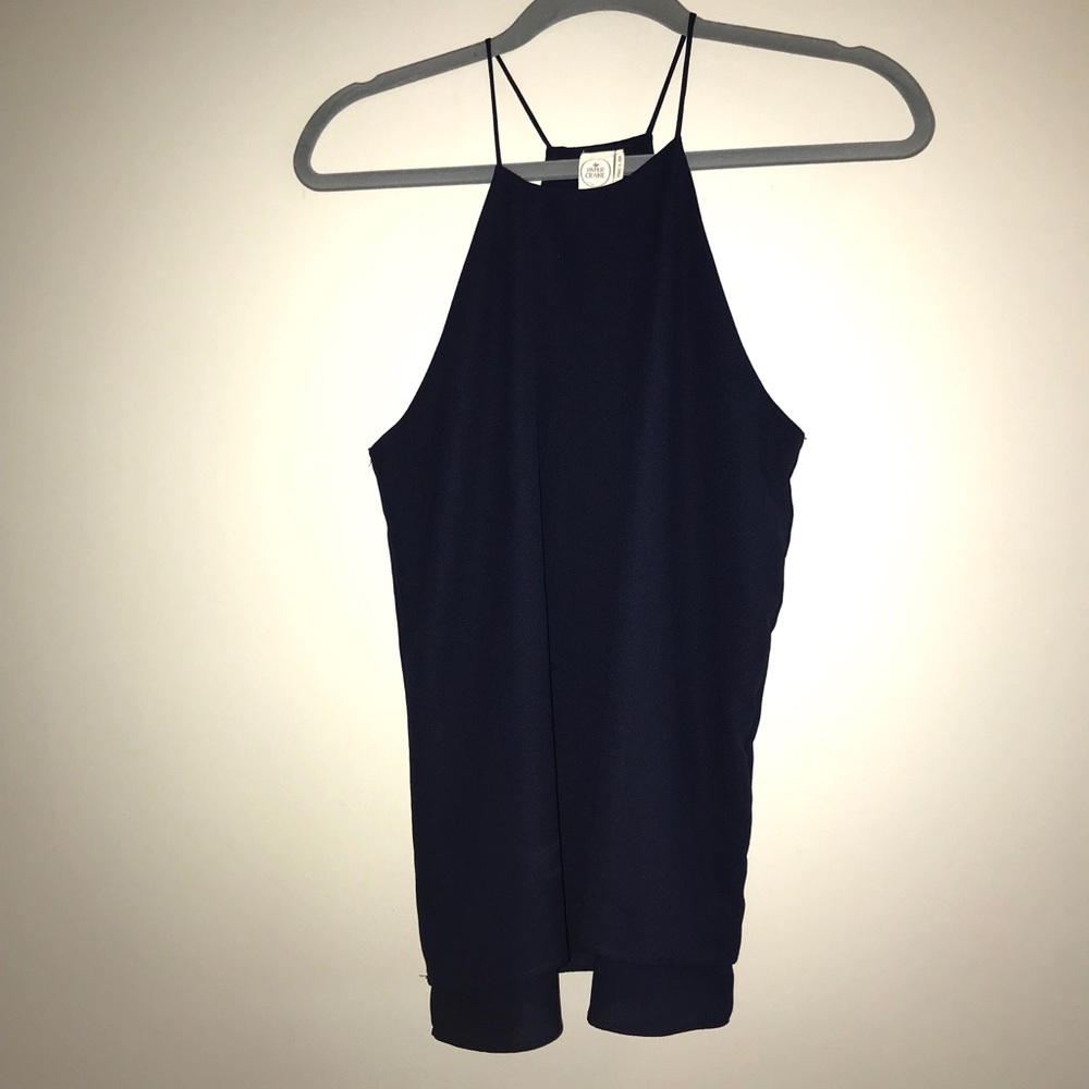 navy blue top